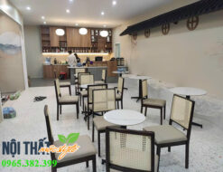 Bàn giao mẫu bàn ghế cafe CF61 tại Ba Đình- Hà Nội