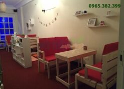 noithatmocstyle.vn-Bàn ghế gỗ cafe CF11, bàn ghế pallet gỗ thông