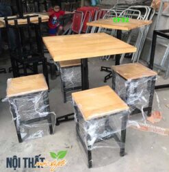 Bàn ghế đôn chân sắt CF32 giá rẻ, bền đẹp-noithatmocstyle.vn