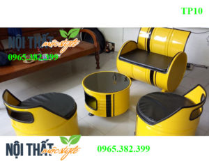 Mãu bàn ghế thùng phuy đẹp, giá rẻ nhất Hà Nội