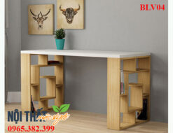 noithatmocstyle.vn-Bàn làm việc BLV04 kết hợp giá để sách đẹp ấn tượng