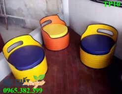 Ghế thùng phi TP10 đẹp, thiết kế sáng tạo, màu sắc trẻ trung