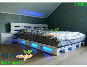 Mua giường pallet đẹp độc đáo-noithatmocstyle.vn