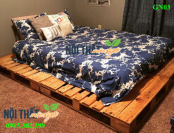 Giường ngủ pallet giá rẻ nhất Hà Nội - noithatmocstyle.vn
