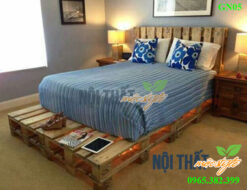 noithatmocstyle.vn-Giường ngủ GN05 từ pallet gỗ thông đẹp, giá rẻ