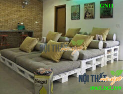 Giường ngủ pallet xếp tầng cho không gian ấm áp, giá siêu rẻ