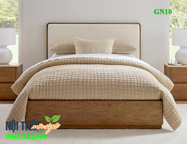 Giường ngủ gỗ sồi nga GN10 Giường ngủ gỗ sồi nga GN10 (1)