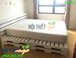 noithatmocstyle.vn-Giường ngủ gỗ thông sáng tạo mã GN01 đẹp, giá rẻ