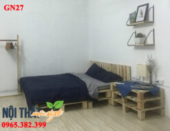 Giường pallet GN27 đẹp mộ mạc, giá rẻ-noithatmocstyle.vn