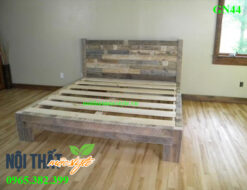 Giường ngủ pallet gỗ thông mã GN44 đẹp, giá rẻ nhất Hà Nội