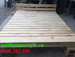 Kích thước giường pallet gỗ GN17-noithatmocstyle.vn