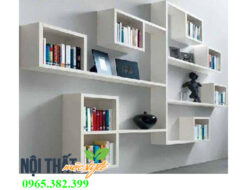 Kệ treo tường KE110 kết hợp độc đáo của một mẫu kệ trang trí và giá sách tiện lợi, đẹp hiện đại, giá rẻ