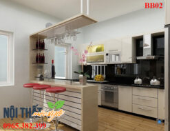 noithatmocstyle.vn-Quầy bar bếp BB02 đẹp hiện đại, sang trọng