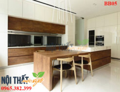 Quầy bar bếp BB05 đẹp với phong cách Rustic-noithatmocstyle.vn