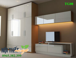 noithatmocstyle.vn-Tủ quần áo TG08, tủ gỗ thông tự nhiên đep, giá rẻ