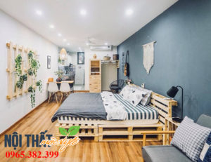 Ưu nhược điểm của giường pallet, giường ngủ từ pallet gỗ-noithatmocstyle.vn
