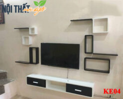 Kệ tivi KE04 dành cho tivi treo tường đẹp hiện đại, sang trọng