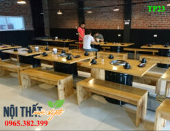 bàn ghế nướng thùng phuy TP23 đẹp phong cách, giá rẻ