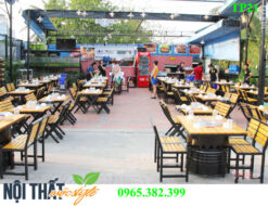 Bàn ghế nướng thùng phuy TP21 đẹp, giá rẻ với phong cách đường phố K-Pob