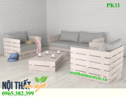 Bộ Bàn ghế phòng khách PK11 thiết kế thanh lịch, với phong cách retro tươi trẻ