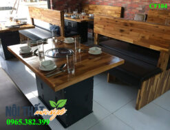 bàn ghế lẩu nướng CF104 đẹp, chất lượng cao cho nhà hàng sang trọng