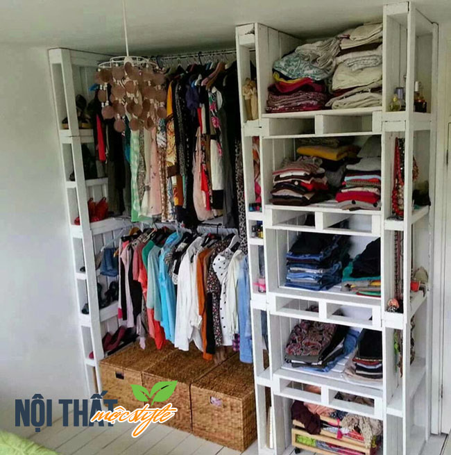 Tủ giày giá rẻ - Ý tưởng nội thất từ gỗ pallett Tủ giày giá rẻ - Ý tưởng nội thất từ gỗ pallett
