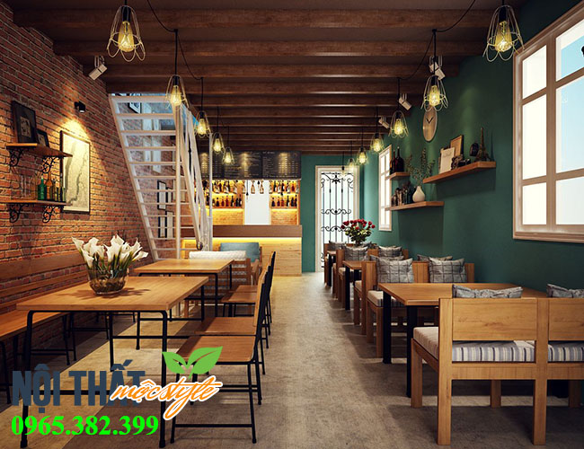 Quán cafe mang phong cách mộc mạc mà ấn tượng, chi phí thấp-noithatmocstyle.vn