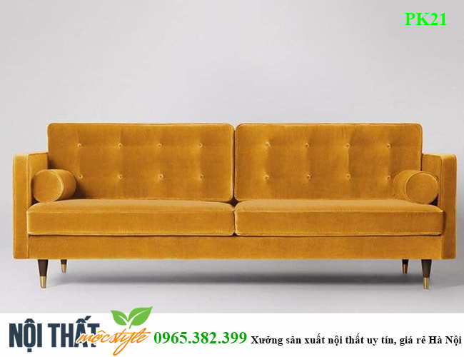 Sofa phòng khách rực rỡ với tông vàng, giá rẻ nhất Hà Nội tại Mộc Style