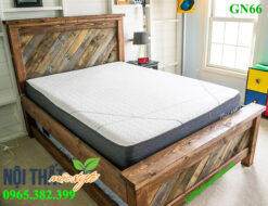 Mẫu Giường ngủ Gn66 đẹp, giường ngủ gỗ tự nhiên giá rẻ, chất lượng cao