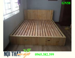 mẫu Giường pallet Gn58 thiết kế truyền thống, đẹp, giá rẻ