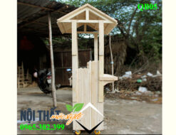 Mẫu Quầy bar xe đẩy mini QB05 thiết kế tiện lợi, trẻ trung, năng động, quầy bar gỗ giá rẻ