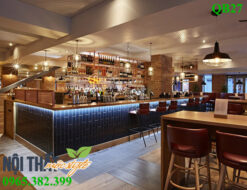 mẫu Quầy bar QB27, quầy bar đẹp cho không gian sang trọng, hiện đại