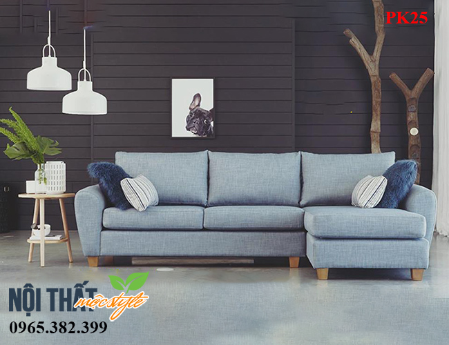 Tông xang ghi trong thiết kế sofa phòng khách giá rẻ PK25 cùng thiết kế không thể sang trọng hơn
