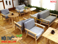 Bàn ghế sofa cafe SO12 đẹp sang trọng, hiện đại