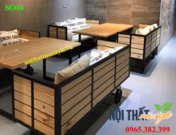 Bàn ghế sofa cafe SO16, bàn ghế sofa gỗ đẹp, giá tốt