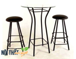bàn ghế bar GB09 đẹp cá tính với phong cách công nghiệp