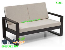 Mẫu Ghế sofa cafe SO11, ghế đi văng khung sắt đẹp, trang nhã
