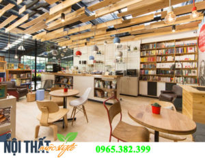 Mẫu quán cafe sách cực thú vị