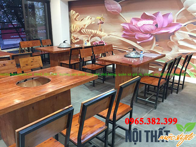 Nhà hàng lẩu hơi Bát Đàn với lối bài trí mang đậm màu sắc dân tộc, tông vàng nâu ấm cúng Nhà hàng lẩu hơi Bát Đàn với lối bài trí mang đậm màu sắc dân tộc, tông vàng nâu ấm cúng