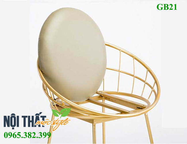 Chi tiết mặt ngồi được cấu tạo chắc chắn cho ghế bar GB21