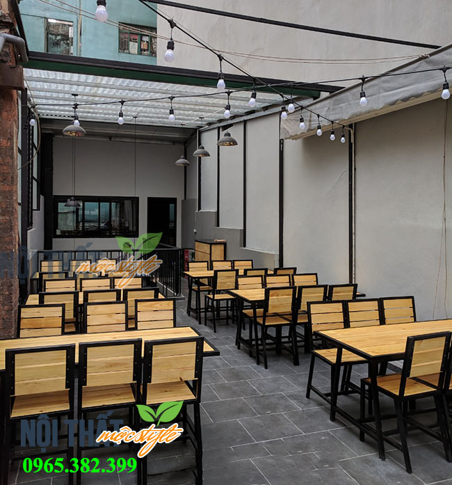 Bàn ghế quán nhậu, bàn ghế quán bia đẹp, giá rẻ hàng đầu Hà Nội-noithatmocstyle.vn