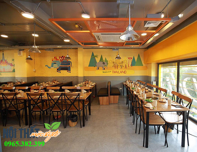 Không gian nhà hàng lẩu nướng đẹp-Nội thất Mộc Style Không gian nhà hàng lẩu nướng đẹp-Nội thất Mộc Style