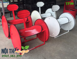 Sáng tạo không gian cafe, quán trà sữa, không gian ngoài trời với ghế thùng phuy TP30