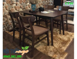 Bàn ghế gỗ nhà hàng CF10