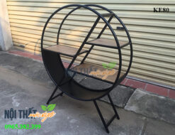 kệ sắt trang trí KE80 cho nhà hàng, quán cafe, không gian phòng khách đẹp Hà Nội