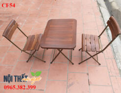 Bàn ghế gấp CF54 với những chất liệu được tuyển chọn cùng kiểu dáng hiện đại, thân thiện