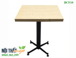 Bàn cafe BCF10 đẹp hiện đại, chân bàn có núm tăng chỉnh độ cao thông minh