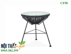 Bàn cafe CF58 đơn giản mà lịch sự, thiết kế để ngoài trời siêu bền đẹp-Nội thất Mộc Style