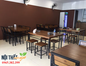 Dự án bàn ghế quán ăn Trung Hoà