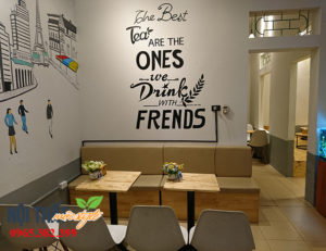 Dự án nội thất quán trà sữa boombo cha ấn tượng tại Ứng Hoà, Hà Nội